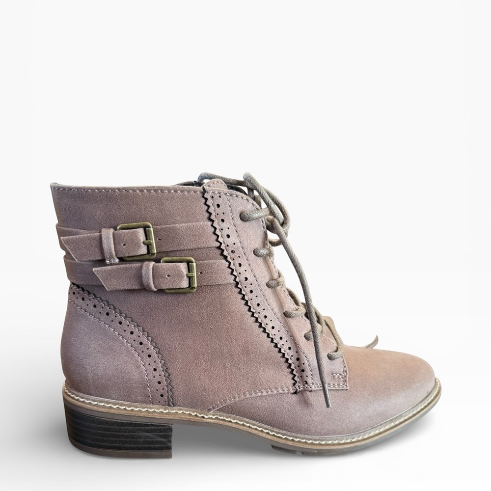Cliffs by White Mountain Connie Ice/Fabric Bootie Size 7.5